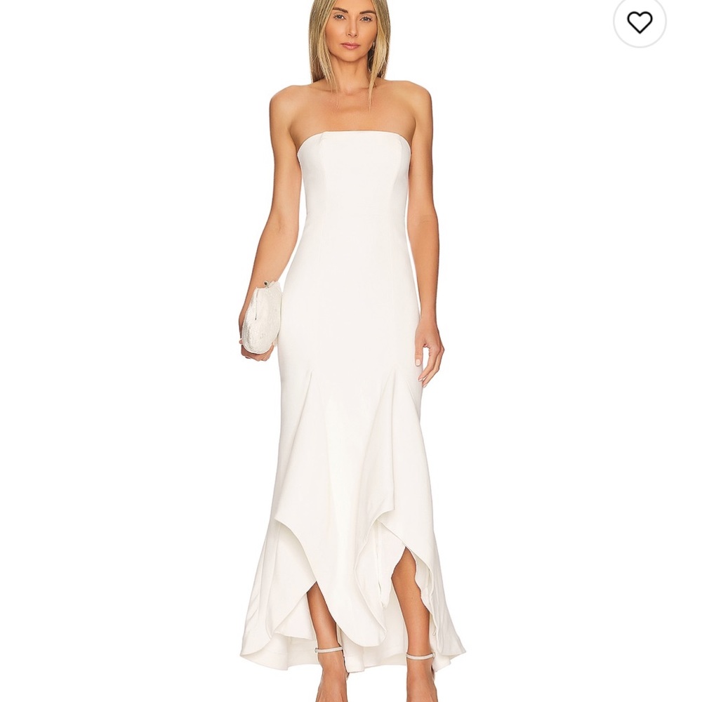 White Strapless Lovers + Friends Dress